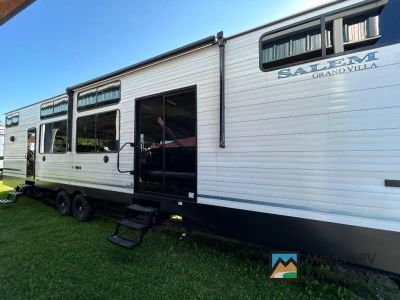 2026 Forest River RV Salem Grand Villa 42ICE — front three-quarter view