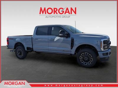 2026 Ford F-250SD Platinum in Gray — front three-quarter view
