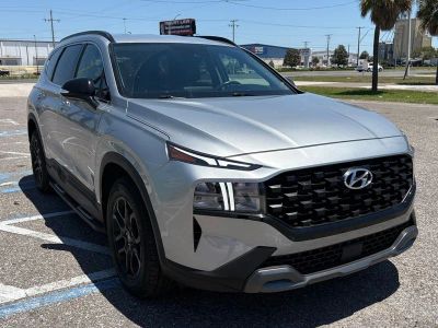 2022 Hyundai Santa Fe XRT in Silver — front three-quarter view