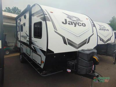 2022 Jayco Jay Feather Micro — front three-quarter view