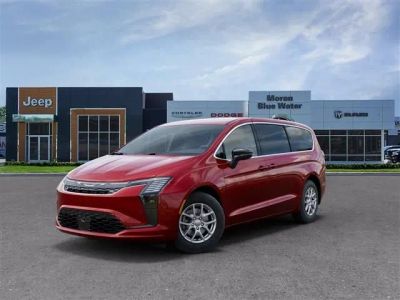 2027 Chrysler Pacifica PACIFICA SELECT in Red Hot Pearl-Coat Exterior Paint — front three-quarter view