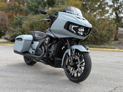 2025 Indian Motorcycle Challenger Dark Horse 112 Frost Silver Smoke - Photo 1