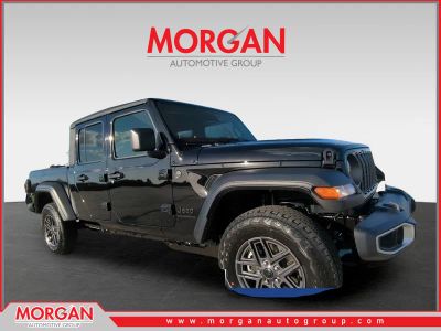 2026 Jeep Gladiator Sport S in Black — front three-quarter view