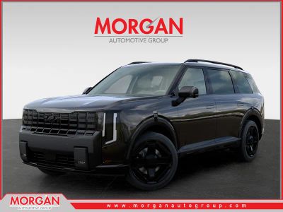 2027 Kia Telluride Hybrid X-Line SX in Ebony Black — front three-quarter view