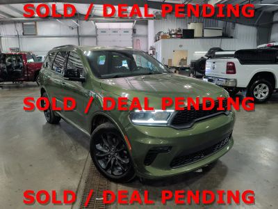 2021 Dodge Durango GT Plus in Green — front three-quarter view