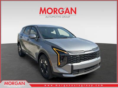 2026 Kia Sportage Hybrid LX in Steel Gray — front three-quarter view