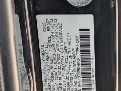 2023 Honda Ridgeline — photo 22 view