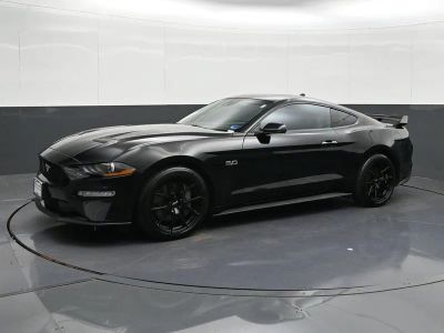 2022 Ford Mustang GT Premium Fastback in Black — front three-quarter view