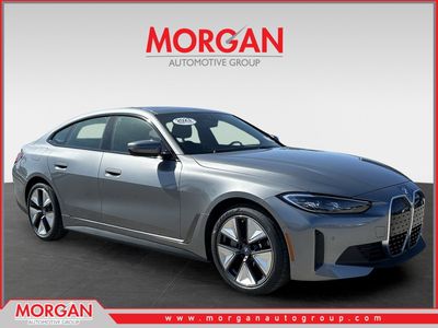 2023 BMW i4 eDrive35 in Gray — front three-quarter view