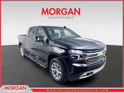 2021 Chevrolet Silverado 1500 High Country in Black — front three-quarter view
