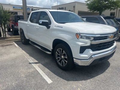 2023 Chevrolet Silverado 1500 LT in White — front three-quarter view