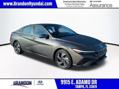 2026 Hyundai ELANTRA Limited in Gray — front three-quarter view