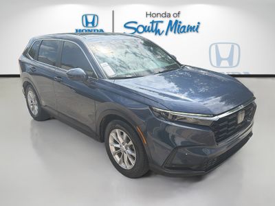 2023 Honda CR-V EX-L in sparkle silver metallic — front three-quarter view
