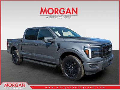 2026 Ford F-150 Lariat in Gray — front three-quarter view