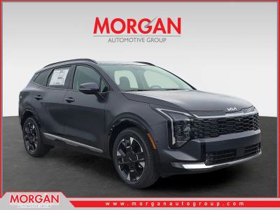 2026 Kia Sportage SX-Prestige in Panthera Metal Matte — front three-quarter view