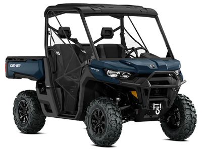 2026 Can-Am Defender XT HD7 in Dusty Navy — front three-quarter view