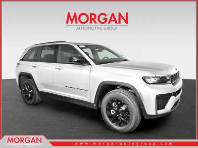 2026 Jeep Grand Cherokee Laredo in Black — front three-quarter view