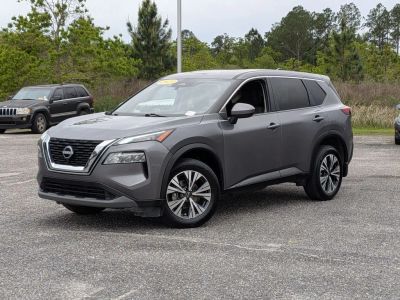 2023 Nissan Rogue SV in Gray — front three-quarter view