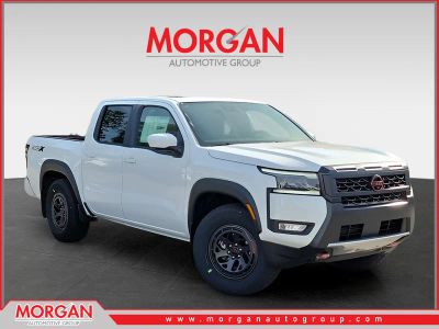2026 Nissan Frontier PRO-X in White — front three-quarter view