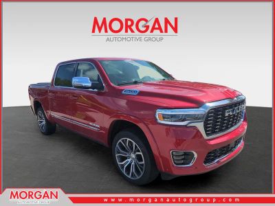 2026 Ram 1500 Tungsten in Red — front three-quarter view