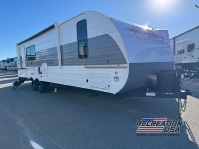 2026 Forest River Wildwood X-Lite — front three-quarter view