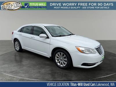 2014 Chrysler 200 Touring in Bright White Clearcoat — front three-quarter view