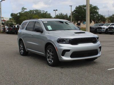 2026 Dodge Durango GT Plus HEMI V8 in Triple Nickel Exterior Paint — front three-quarter view