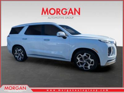2022 Hyundai Palisade Calligraphy in White — front three-quarter view