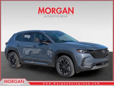 2025 Mazda CX-50 2.5 Turbo Meridian Edition in Polymetal Gray Metallic — front three-quarter view
