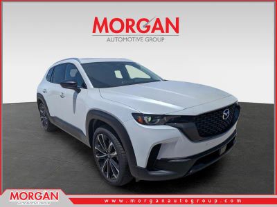 2026 Mazda CX-50 2.5 S Premium in Wind Chill Pearl — front three-quarter view