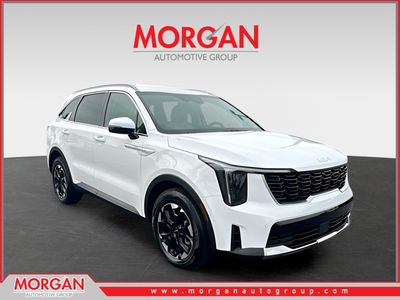 2026 Kia Sorento S in White — front three-quarter view