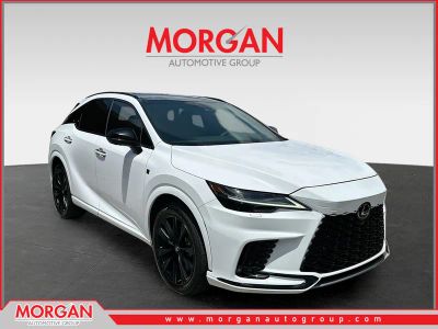 2024 Lexus RX 500h F SPORT Performance in White — front three-quarter view