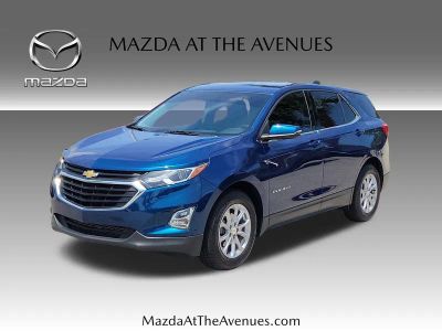 2019 Chevrolet Equinox LT in Blue — front three-quarter view