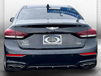 2019 Genesis G80 — rear three-quarter view