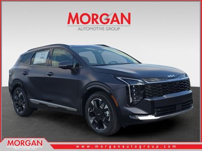 2026 Kia Sportage SX-Prestige in Panthera Metal Matte — front three-quarter view