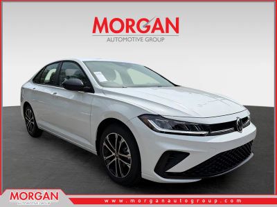 2026 Volkswagen Jetta 1.5T Sport in White — front three-quarter view