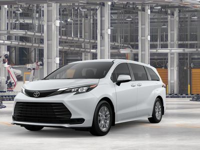 2026 Toyota Sienna LE in Ice Cap — front three-quarter view