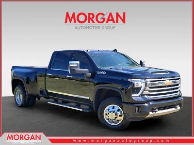 2024 Chevrolet Silverado 3500HD High Country in Black — front three-quarter view