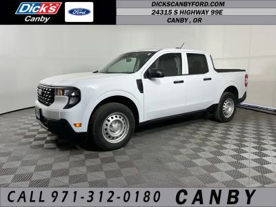 2025 Ford Maverick XL in Oxford White — front three-quarter view