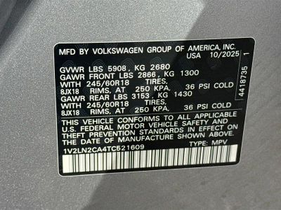 2026 Volkswagen Atlas — photo 41 view