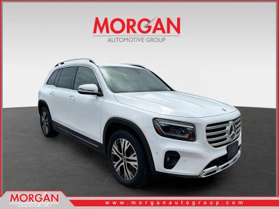 2025 Mercedes-Benz GLB 250 in Polar White — front three-quarter view