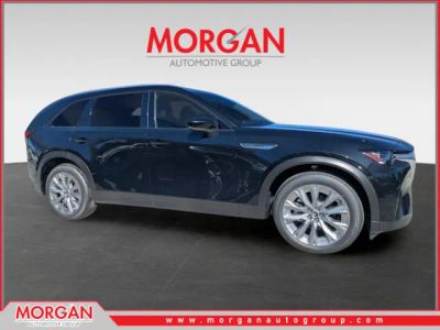 2026 Mazda CX-90 Preferred in Jet Black Mica — front three-quarter view