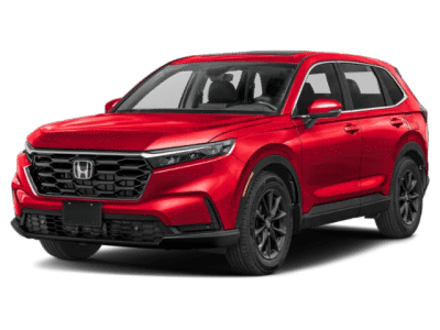 2026 Honda CR-V EX-L in Radiant Red Metallic — front three-quarter view