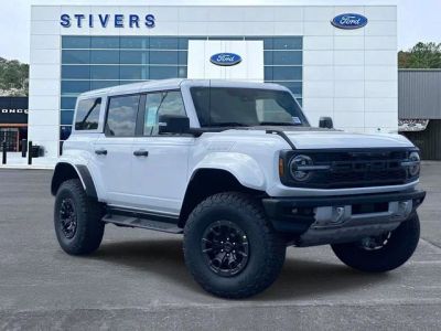 2026 Ford Bronco Raptor in White — front three-quarter view