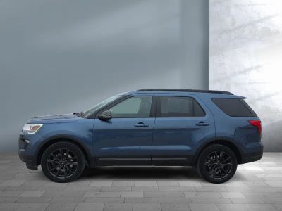 2018 Ford Explorer — rear three-quarter view