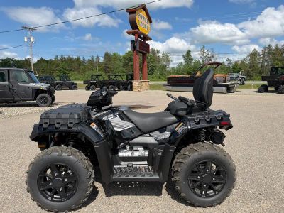 2026 Polaris Sportsman Touring 850 Premium A26SYE85AL in Onyx Black — front three-quarter view