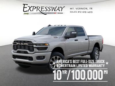 2026 RAM 2500 Big Horn 4x4 Crew Cab 6'4 Box in Silver-Zynith Exterior Paint — front three-quarter view