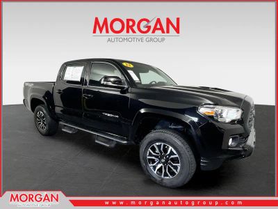 2023 Toyota Tacoma TRD Sport in Black — front three-quarter view