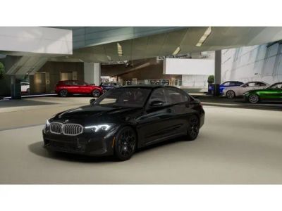 2026 BMW 3 Series 330i xDrive in Black Sapphire Metallic — front three-quarter view