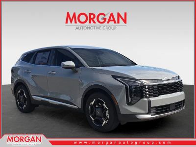 2026 Kia Sportage EX in Wolf Gray — front three-quarter view